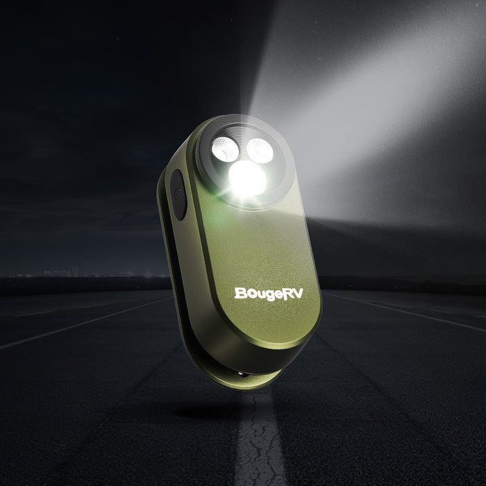 BougeRV Easy Carry Clip-On Light Outdoor Camping Lantern - Green