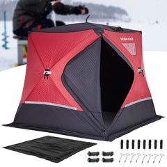 DEERFAMY IceExplorer Pro Double-Layer Ice Fishing Tent(5-6 People)