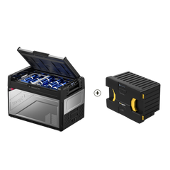 BougeRV Rocky V2.0 55QT Dual Zone 12V Portable Fridge
