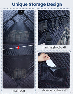 DEERFAMY 3-Layer Ice Fishing Shelter Portable Tent Double Rooms