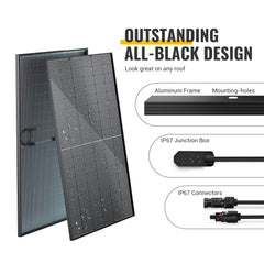 BougeRV 800W 12V Rigid Solar System Kit