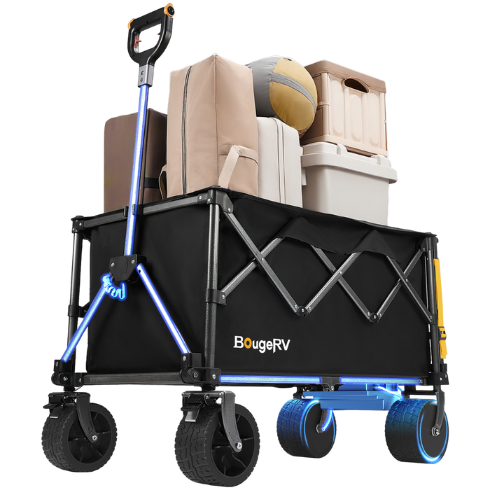 BougeRV Electric Foldable Utility Camping Wagon with Power Bank - E-Wagon Only