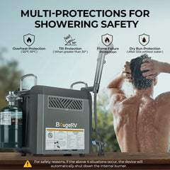 Portable Propane Outdoor Camping Water Heater