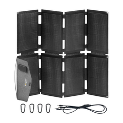 BougeRV 100W N-Type Fiberglass Foldable Portable Solar Panel