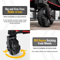 BougeRV 140L Capacity Outdoor Foldable Folding Wagon（DEERFAMY）