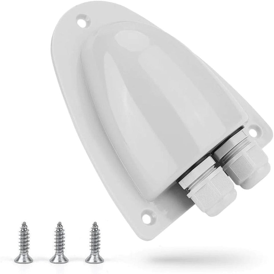 BougeRV ABS Solar Double Cable Entry Gland Box