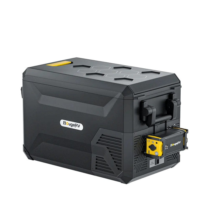 BougeRV ASPEN 30 Dual-Zone 34QT 12V Portable Refrigerator - ASPEN 30 Dual-Zone 34QT 12V Portable Refrigerator + Battery