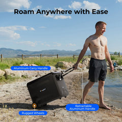BougeRV New ASPEN S50 12V 50QT Portable Fridge with Wheels