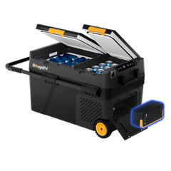 BougeRV New CRD2 V2.0 43QT Dual Zone 12V Portable Fridge