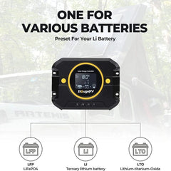 BougeRV Li PWM Solar Charge Controller 12V 24V