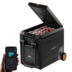 BougeRV New ASPEN S50 12V 50QT Portable Fridge with Wheels