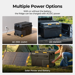 BougeRV New CRD2 V2.0 52QT Dual Zone 12V Portable Fridge