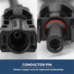 BougeRV Solar Branch Connectors Y Connector in Pair MMF+FFM Parallel Connection