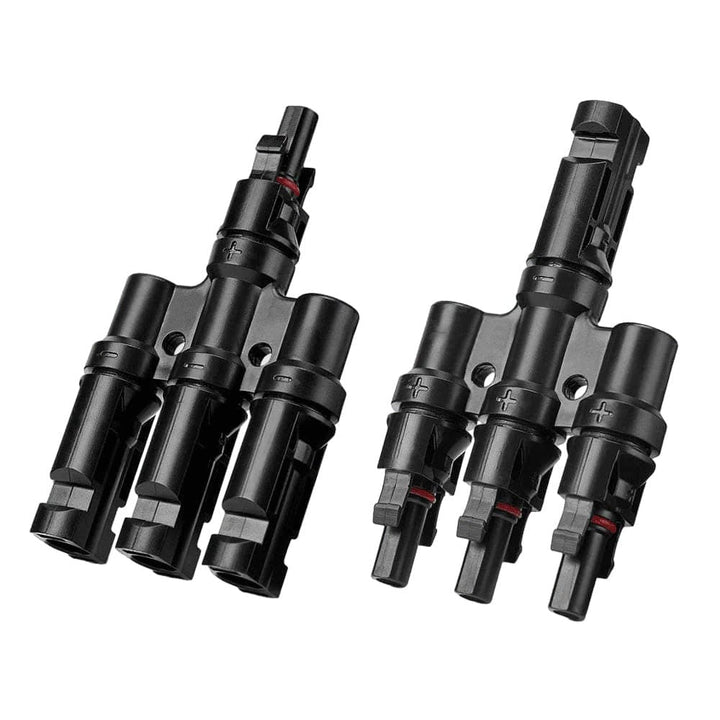 BougeRV Solar Branch Connectors Y Connector in Pair MMMF+FFFM for Parallel Connection Between Solar Panels