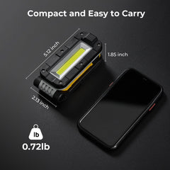 BougeRV WL01 Rechargeable Work Light 180° Rotate Job Site Lighting
