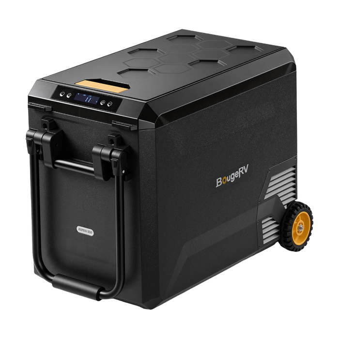 BougeRV New ASPEN S50 12V 50QT Portable Fridge with Wheels - Fridge Only