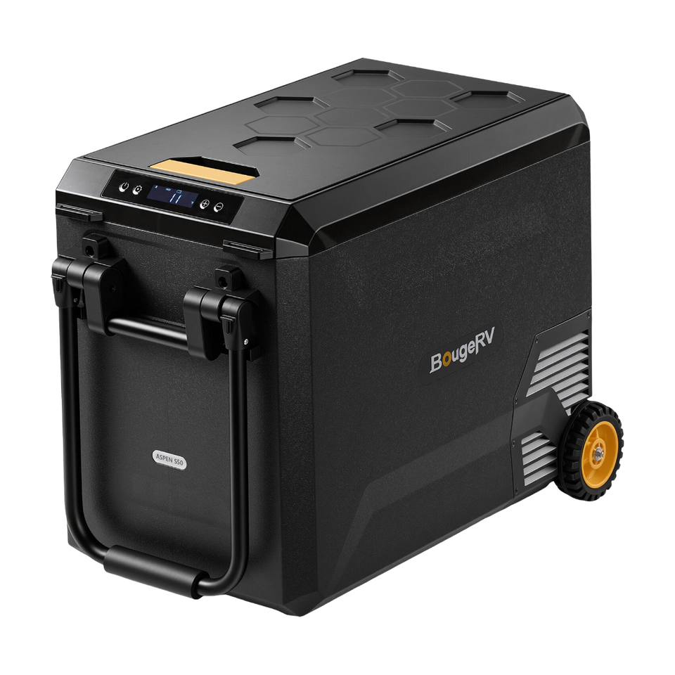 BougeRV New ASPEN S50 12V 50QT Portable Fridge with Wheels