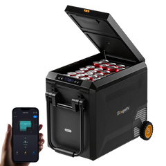BougeRV New ASPEN S50 12V 50QT Portable Fridge with Wheels