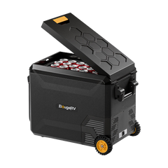 BougeRV New ASPEN S50 12V 50QT Portable Fridge with Wheels