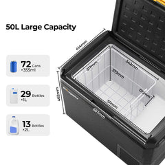 BougeRV CRS 53 Quart 12V Car Fridge