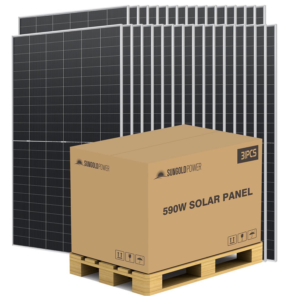 590 Watt Bifacial N-Type Monocrystalline Solar Panel (31 PANELS)