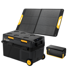 BougeRV New CRD2 V2.0 43QT Dual Zone 12V Portable Fridge with 240Wh Battery
