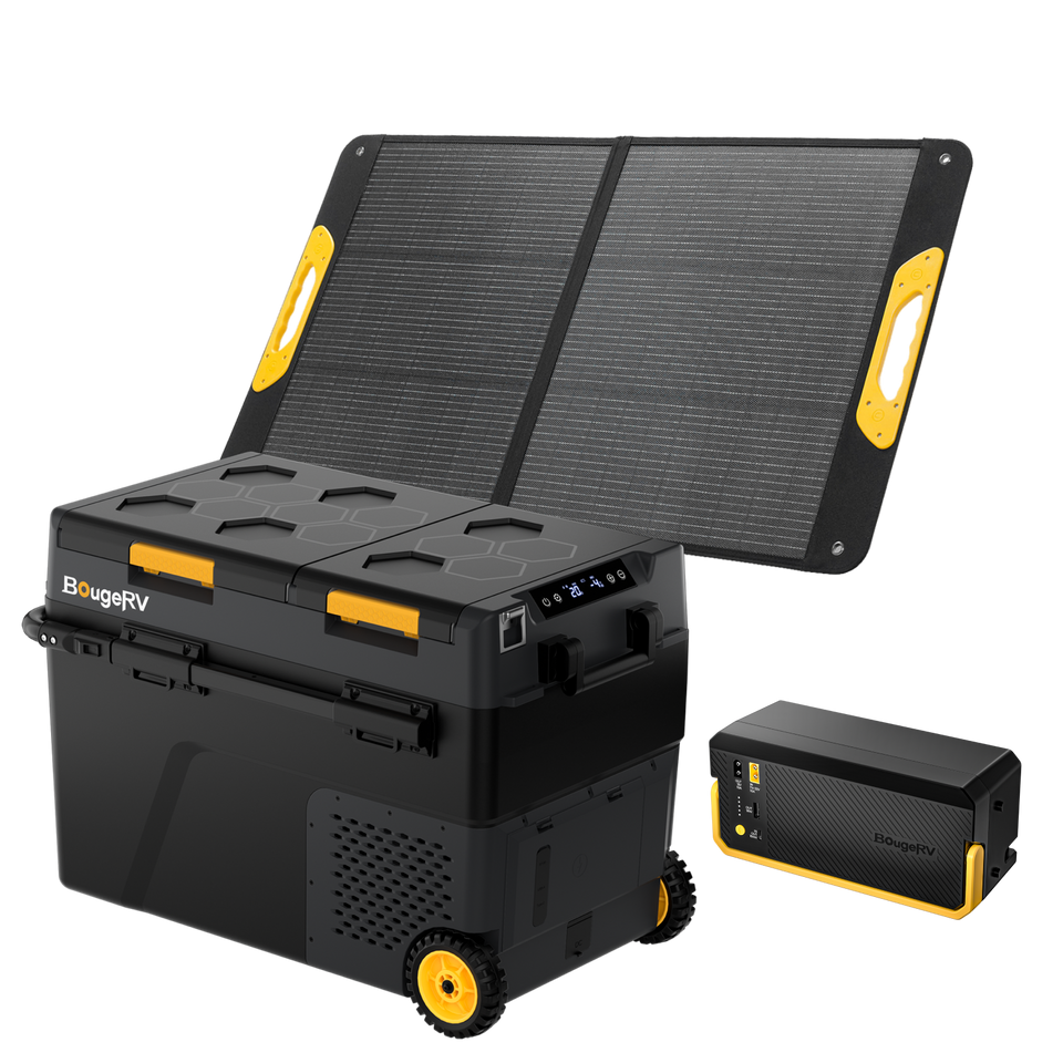 BougeRV CRD2 V2.0 52QT Dual Zone 12V Portable Fridge