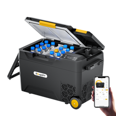 BougeRV CRX2 31QT Battery Powered Insulated Dual-Zone Portable Fridge