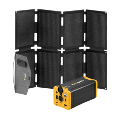 BougeRV 100W N-Type Fiberglass Foldable Portable Solar Panel