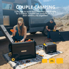 BougeRV ASPEN 30 PRO 34QT Dual Zone Wheeled 12V Portable Refrigerator