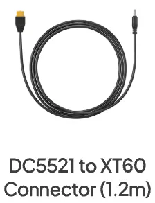 DC5521 to XT60 Cable (1.2m)