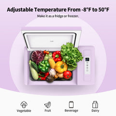 BougeRV 12V 23QT Colorful Purple Car Fridge (Refurbished)