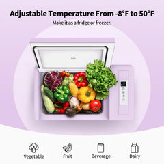 BougeRV 12V 23 Quart Colorful Purple Portable Fridge