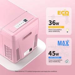 BougeRV 12V 23QT Colorful Pink Car Fridge (Refurbished)