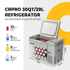 CRPRO30 30QT 12V Portable Fridge White