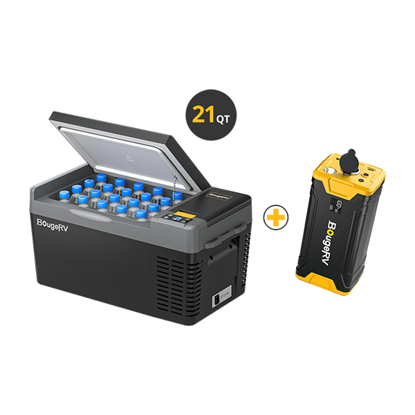 CRPRO20 21 Quart Portable Refrigerator With 266Wh Power Station
