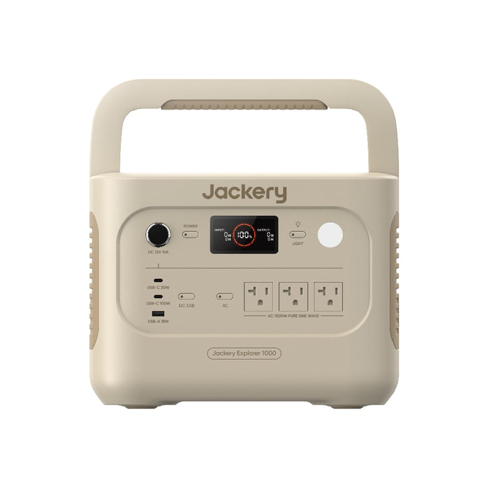 Jackery Explorer 1000 V2 - Dune White - 1070Wh Capacity | 1500W