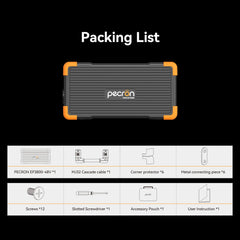 PECRON EP3800-48V Expansion Battery 3840Wh for E1500LFP/ E3600LFP/ E1000LFP/ E2400LFP/ F3000LFP/ E3800LFP