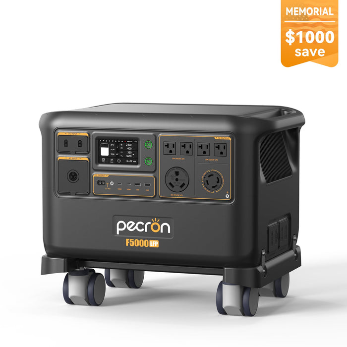 PECRON F5000LFP Portable Power Station 7200W 5120Wh 120V/240V
