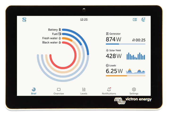 Victron GX Touch 50 Display Panel – 5" Touchscreen Monitor for Cerbo GX | RV Marine & Solar Systems