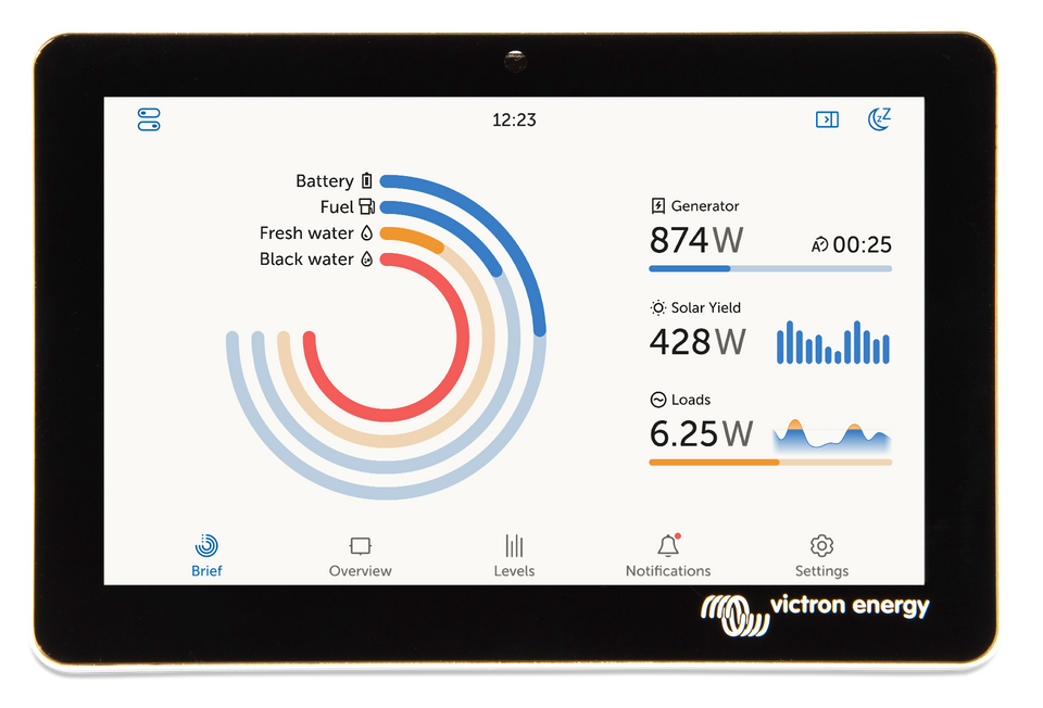 Victron GX Touch 50 Display Panel – 5" Touchscreen Monitor for Cerbo GX | RV Marine & Solar Systems