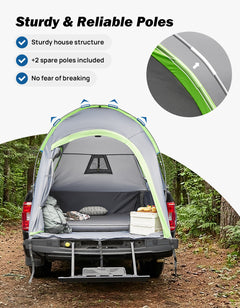 Pickup Truck Tent 2.0 PU2000mm Waterproof, Double-Layer