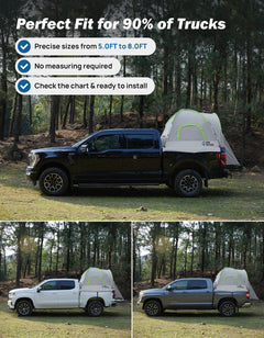 Pickup Truck Tent 2.0 PU2000mm Waterproof, Double-Layer