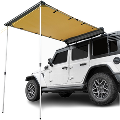 Roof Rack Side Awning for SUV & Truck, UV50+ Waterproof Pull-Out Shade