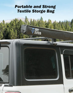 Roof Rack Side Awning for SUV & Truck, UV50+ Waterproof Pull-Out Shade