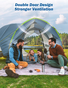 SUV Tailgate Tent with Rainfly, Double Door, 6–8 Person