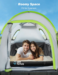 Pickup Truck Bed Tent with Rainfly, Waterproof Double Layer, Fits 5.0–8.2 ft Beds, 2-Person