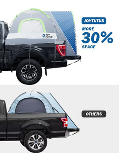 Pickup Truck Bed Tent with Rainfly, Waterproof Double Layer, Fits 5.0–8.2 ft Beds, 2-Person