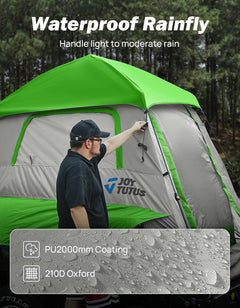 Automatic Truck Bed Tent with Rainfly – Quick Setup 2-Person Camping Tent