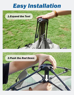 Automatic Truck Bed Tent with Rainfly – Quick Setup 2-Person Camping Tent